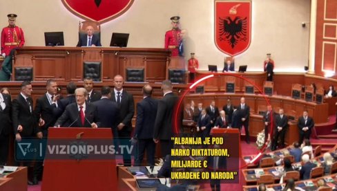 АЛБАНСКИ ПАРЛАМЕНТ БЛОКИРАН - ПА РАСПУШТЕН: Држава је под нарко-диктатуром - милијарде € украдене од Албанаца (ФОТО)