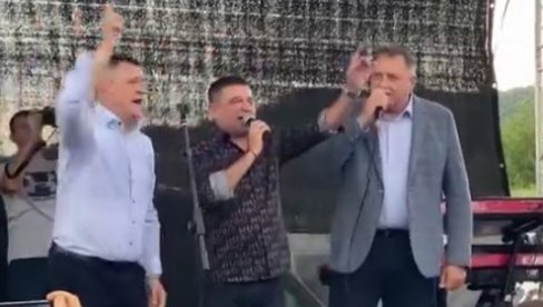 PRAVA ATMOSFERA: Baja Mali Knindža i Dodik otpevali veliki hit (VIDEO)