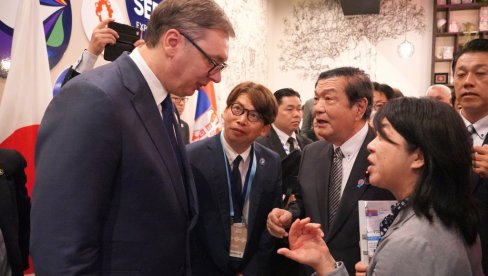 PAVILJON NOSI TEMU CIKLUSI ŽIVOTA Vučić posetio paviljon Japana na izložbi Ekspo u Osaki
