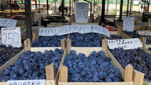 КИЛОГРАМ ШЉИВА 300 ДИНАРА: На тезгама добра понуда воћа, али цене високе