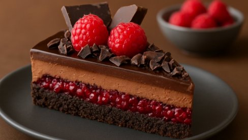 ČOKOLADNA MUS TORTA SA MALINAMA: Slatka senzacija za svaku priliku