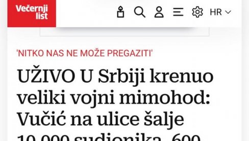 VUČIĆ JE DIGAO SRPSKU VOJSKU IZ PEPELA I STVORIO REGIONALNU SILU Hrvati uživo prenosili svaki detalj sa vojne parade u Beogradu