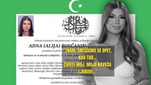 I NEBESA PLAČU Potresan oproštaj muža od BiH influeserke - umrla 2 dana posle svadbe: Znam, srešćemo se kad-tad