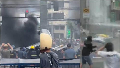 HAOS ISPRED PREDSEDNIČKE PALATE: Oko 70 policajaca povređeno, 49 demonstranata uhapšeno u Manili (FOTO/VIDEO)