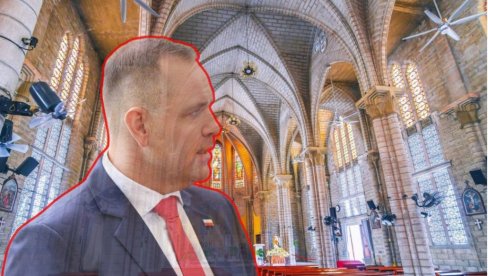 НЕОБИЧАН ИНЦИДЕНТ: Прерушио се у свештеника, па покушао да приђе ПОЉСКОМ ПРЕДСЕДНИКУ током мисе у цркви
