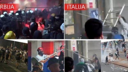 У МИЛАНУ ПРЕСЛИКАН СЦЕНАРИО ХАОСА ИЗ СРБИЈЕ: Да ли су ови снимци доказ да је почео први светски грађански рат? (ФОТО/ВИДЕО)