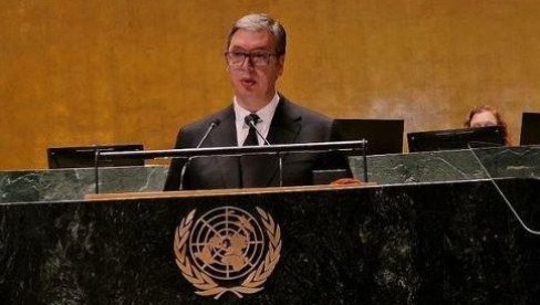 DANAS U 18 ČASOVA: Predsednik Vučić će govoriti na Generalnoj skupštini Ujedinjenih nacija u NJujorku