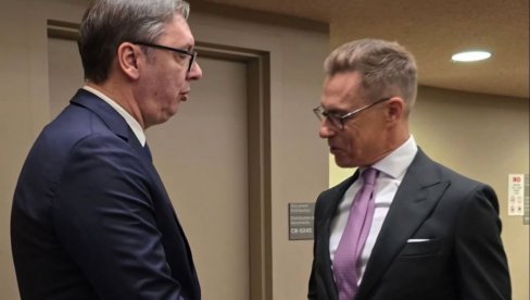 PREDSEDNIK SRBIJE SA LIDEROM FINSKE: Vučić se sastao sa Stubom