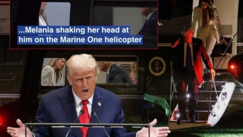 НАПЕТО - ЖУЧНА СВАЂА ТРАМПОВИХ: Доналд прети прстом Меланији, њена реакција - ХИТ (ВИДЕО)