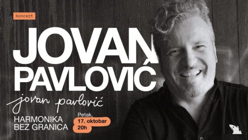 KAD INSTRUMENT POSTANE GLAS: Koncert Jovan Pavlović - muzika bez granica u UK Parobrod