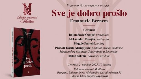 O SMRTI, BEZ PATETIKE: Knjiga Sve je dobro prošlo Emanuele Bernem izazvala snažne reakcije javnosti