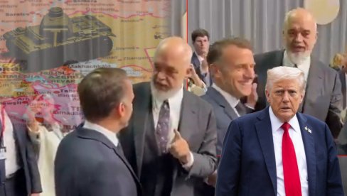 МАКРОН И РАМА СЕ ПОДСМЕВАЛИ ТРАМПУ: Лапсус америчког председника, грешком поменуо Албанију и мир са овом државом (ВИДЕО)