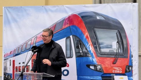 ОГЛАСИО СЕ ВУЧИЋ НАКОН ПУШТАЊА У РАД ДЕОНИЦЕ БРЗЕ ПРУГЕ БЕОГРАД-СУБОТИЦА: Поносан на све што смо урадили