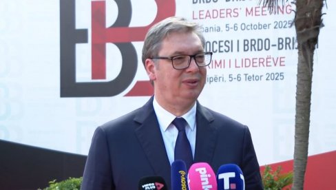 БИЛО ЈЕ НЕСУГЛАСИЦА ИЗМЕЂУ ОСМАНИ И МЕНЕ Вучић: Обавестио сам их све да је у Србији отворена најбржа пруга, пошто у медијима тога нема