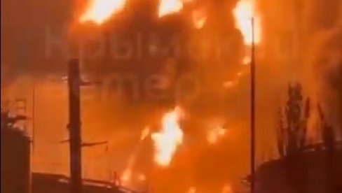 EKSPLOZIJE U RUSIJI: Ukrajina napala fabriku eksploziva i naftni terminal na Krimu (VIDEO)