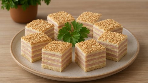 СЛАНА ОБЛАНДА СА ШУНКОМ И СИРОМ: Кремасто предјело које увек одушеви госте