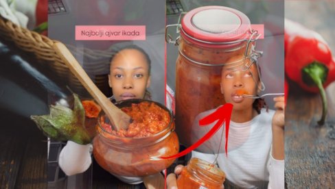 АФРИКАНКА ПРОБАЛА АЈВАР Реакција је хит, Срби се одмах огласили: Узми хлеб и сир!