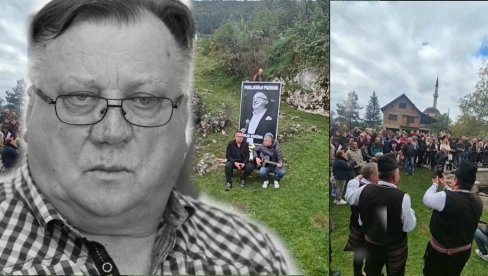 SUZE U RODNOM SELU HALIDA BEŠLIĆA: Meštani Knežine se okupili, odjekuju stihovi njegovih pesma (VIDEO)