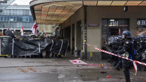 HAOS U BERNU: Povređeno 18 policajaca na protestu protiv Izraela