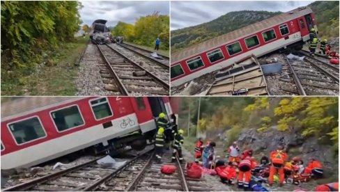 STRAŠAN SUDAR VOZOVA U SLOVAČKOJ: Najmanje 100 ljudi povređeno (VIDEO)