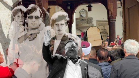 HALIDOVA SEJDA PRVI PUT NA NJEGOVOM GROBU: Uprkos bolesti, posle hemioterapija došla je svom suprugu - sin održao emotivan govor (VIDEO)