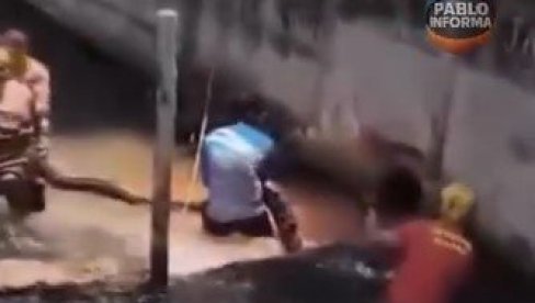 АНАКОНДА ДУГА ПЕТ МЕТАРА ПРЕСТРАВИЛА КУПАЧЕ НА ПЛАЖИ: Позвани војни ватрогасци да је уклоне