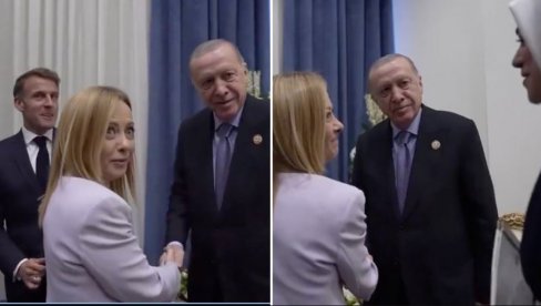MORAM DA TE NATERAM DA PRESTANEŠ DA PUŠIŠ Đorđa Meloni pocrvenela posle Erdoganovih reči (VIDEO)