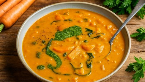 SUPA OD BUNDEVE, SOČIVA I SPANAĆA: Jesen u činiji