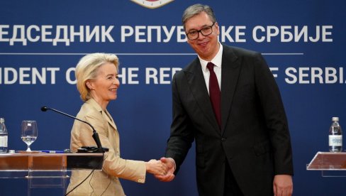 VUČIĆ I FON DER LAJEN SE OBRATILI JAVNOSTI: Za Srbiju članstvo u EU strateško opredeljenje (VIDEO)