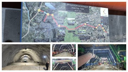 POGLEDAJTE KAKO TEKU RADOVI: Probija se desna cev tunela Iriški venac (FOTO)