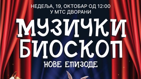 21. KIDS FEST ZATVARA MUZIČKI BIOSKOP: Animacija na platnu uz klasičnu muzika uživo 19. oktobar, mts Dvorana, od 12 časova