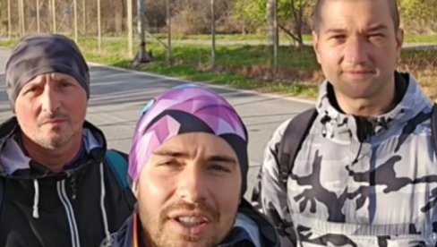 ХУМАНИТАРНИ ПУТ ПРИПАДНИКА МУП: После више од 10 дана пешачења, настављају пут ка Хиландару (ВИДЕО)