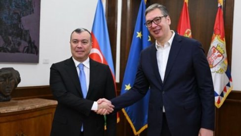 ОДНОСИ СРБИЈЕ И АЗЕРБЕЈЏАНА НА ВЕОМА ВИСОКОМ НИВОУ Вучић са Бабајевим: Ускоро очекујемо и посету Алијева Београду