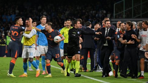 NEVIĐENI SKANDAL: Lautaro Martinez i Antonio Konte u okršaju, odzvanjale psovke! (VIDEO)