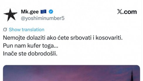 VOJVOĐANSKI SEPARATISTI POSLALI JASNU PORUKU Nemojte nam dolaziti 1. novembra ako ćete da srbujete i kosovarite (FOTO)