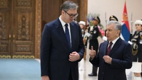 НАША ЗЕМЉА МОЖЕ ДА БУДЕ МОСТ И СНАЖАН ПАРТНЕР КОЈИ ПОВЕЗУЈЕ ЦЕНТРАЛНУ АЗИЈУ СА ЕВРОПОМ Вучић се огласио из Узбекистана (ФОТО)