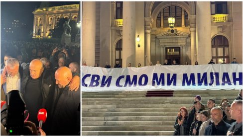 SVI SMO MI MILAN: Veličanstven doček za heroja kog je upucao blokader u Ćacilendu (FOTO/VIDEO)