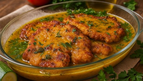 PEČENI SVINJSKI KOTLETI U SOSU: Nežno, sočno i aromatično