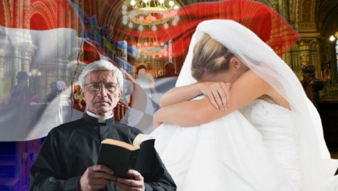 SKANDAL U HRVATSKOJ Sveštenik mladi NIJE DOZVOLIO da je otac odvede do oltara: Kršiš Bibliju! Kako bi to izgledalo da njega mama dovodi?