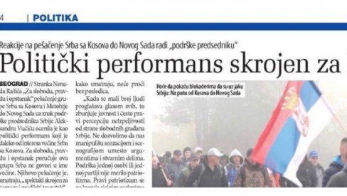 ШОЛАКОВИ ЛИЦЕМЕРИ: Кад корачају Срби са КиМ то је политички перформанс, кад блокадери носе заставе Хамаса то је празник за очи и душу