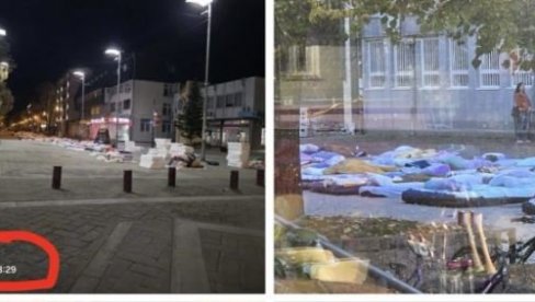 СЦЕНОГРАФИЈА ЈЕ ПОСТАВЉЕНА, САМО ГЛУМАЦА НЕМА НИГДЕ! Комичне сцене из Инђије - Блокадери доживели фијаско (ФОТО)