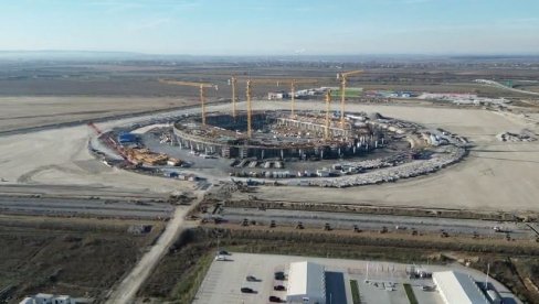 VELIČANSTVEN SNIMAK: Ovako radovi na Nacionalnom stadionu izgledaju iz vazduha (FOTO/VIDEO)