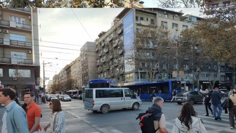 УДЕС КОД ПРАВНОГ ФАКУЛТЕТА: Блокирана раскрсница (ФОТО)