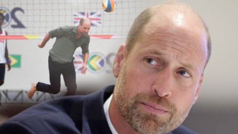 PRINC VILIJAM IGRAO ODBOJKU NA PESKU: Protivnike zamolio da obrate pažnju na jednu bitnu stvar (FOTO)