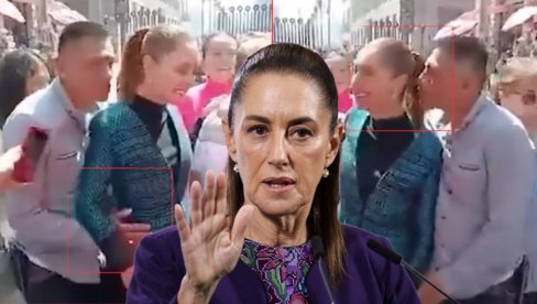 OPIPAO PREDSEDNICU DRŽAVE PA PROBAO DA JE POLJUBI: Šok prizor nasred ulice, reagovalo obezbeđenje (VIDEO)