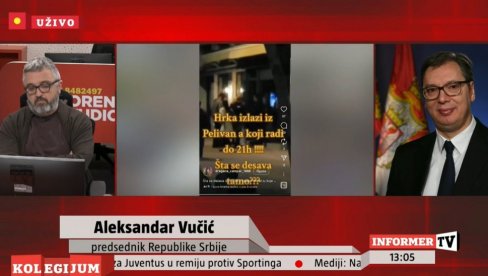 PREMA GOSPOĐI HRKI DA SE POKAŽE POŠTOVANJE Vučić: Moja molba je da prekine štrajk glađu