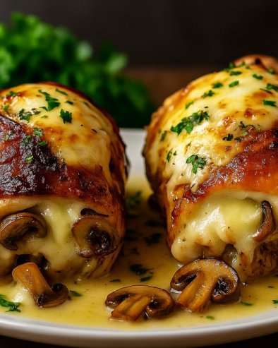 PILETINA PUNJENA PEČURKAMA I SIROM: Sočno, kremasto i neodoljivo jelo koje će osvojiti celu porodicu!