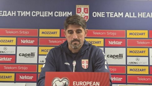 НАПРАВИО САМ ГРЕШКУ У ПРВОМ ПОЛУВРЕМЕНУ... Вељко Пауновић након тријумфа Србије над Летонијом у квалификацијама за Мундијал