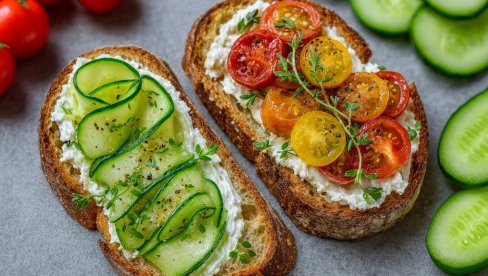 КРЕМАСТИ ТОСТ СА ГРЧКИМ НАМАЗОМ: Рецепт за лајт оброк