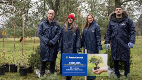 ПОКЛОН ЛОКАЛНОЈ ЗАЈЕДНИЦИ – донација садница Ботаничкој башти Крагујевац
